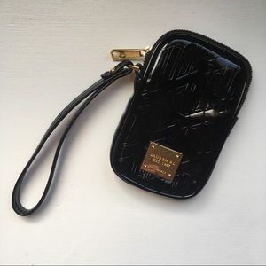 Ralph Lauren Black Phone Case/Wristlet